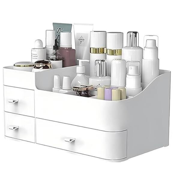 Makeup Organizer with Drawers,Large Capacity Countertop Organizer for Vanity - Picture 7 of 7